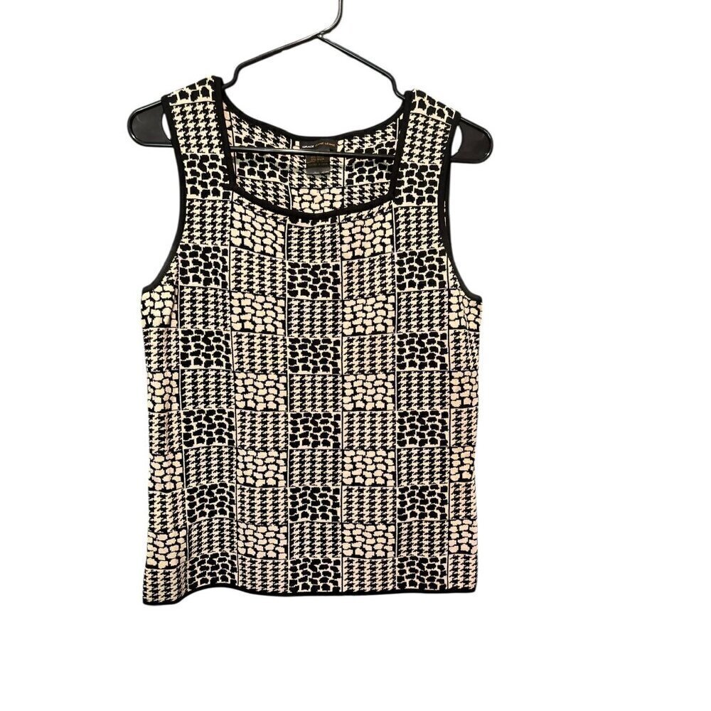 Grace Dane Lewis Women’s Black & Tan Casual Tank